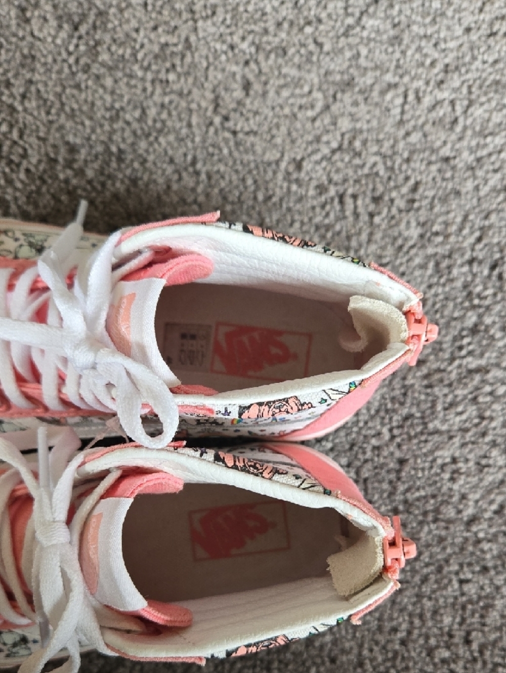 Vans Kids Pink High-Top Sneakers with Puppicorn Print - Picture 6 of 7